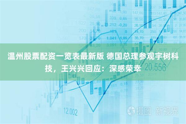温州股票配资一览表最新版 德国总理参观宇树科技，王兴兴回应：深感荣幸