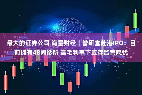 最大的证券公司 海量财经丨誉研堂赴港IPO：目前拥有48间诊所 高毛利率下或存监管隐忧